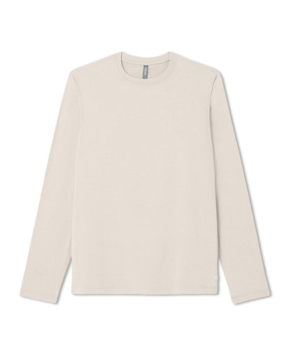 Vuori Men's Long Sleeve Ponto Performance Tee Oatmeal Heather