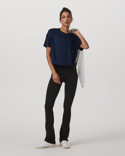 Vuori Energy Tee Women's Blue Coast Oversized Tee Shirt